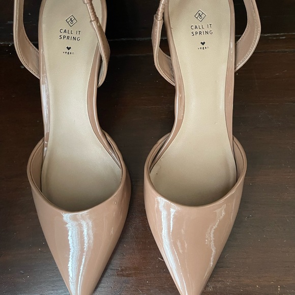 Nude heels - vegan leather - Picture 3 of 3